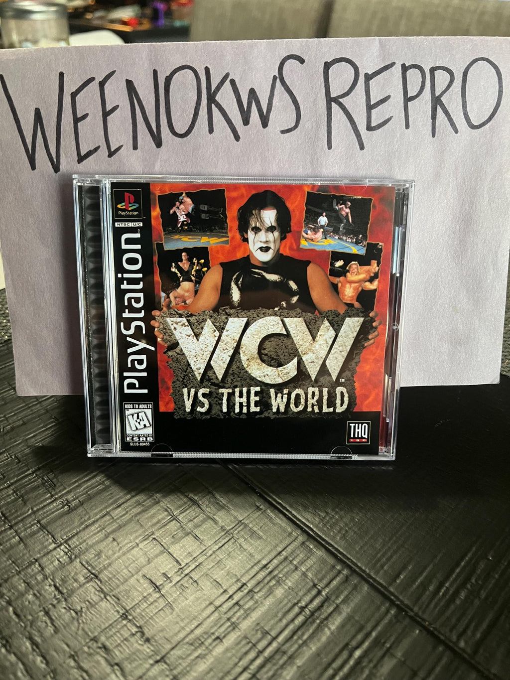 Wcw vs the World REPLACMENT CASE No Disc! Ps1