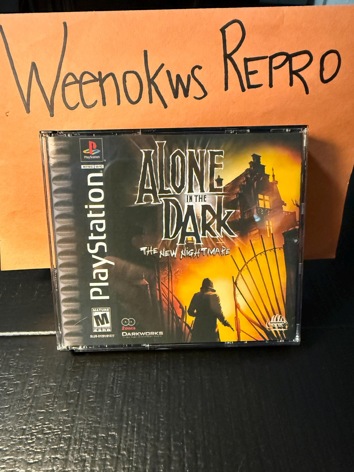 Alone in the Dark The New Nightmare REPLACEMENT CASE No Disc ps1