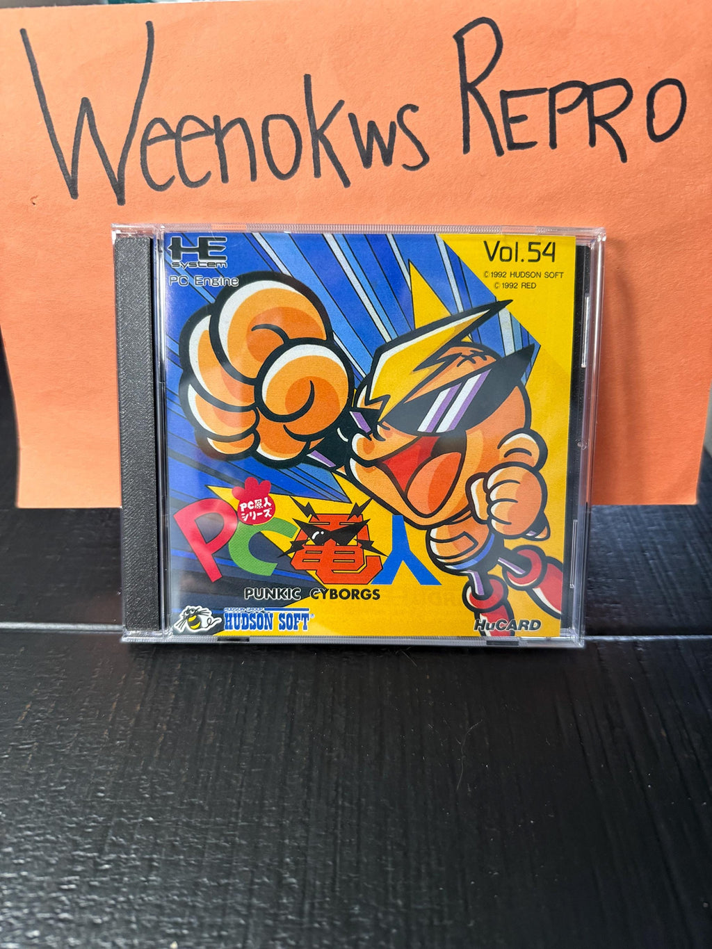 Air Zonk Japan version REPRODUCTION Case No Game 3D Printed PC Denjin Turbo Grafx