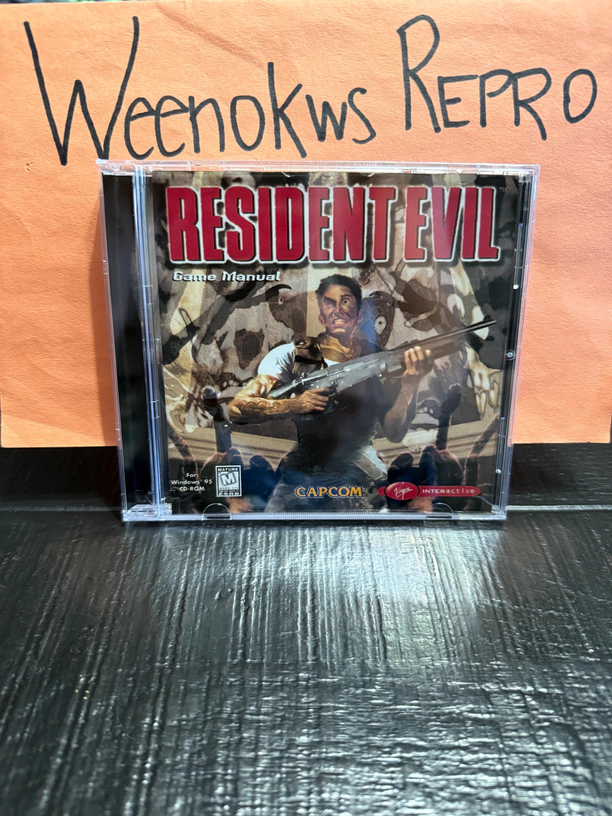 Resident Evil 1 PC version REPLACEMENT Case Only No Disc
