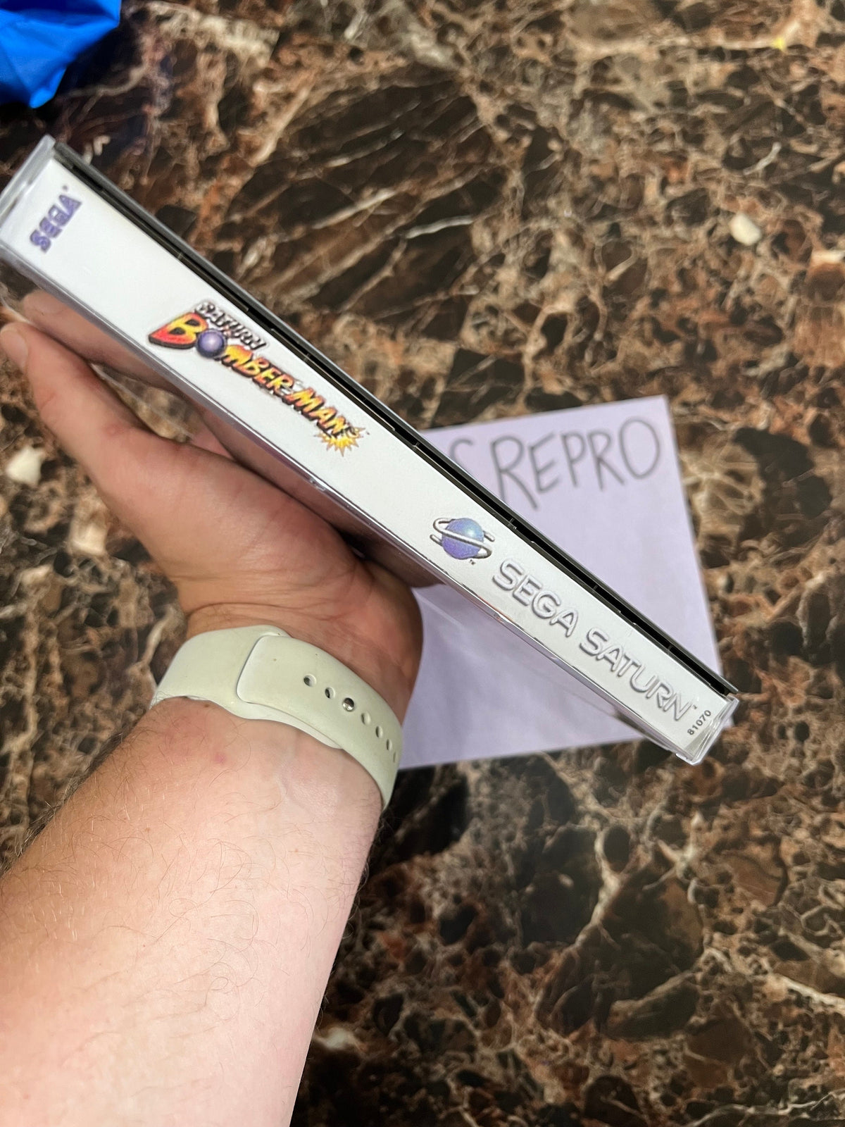 Saturn Bomber man REPLACEMENT CASE No Disc! Sega Saturn
