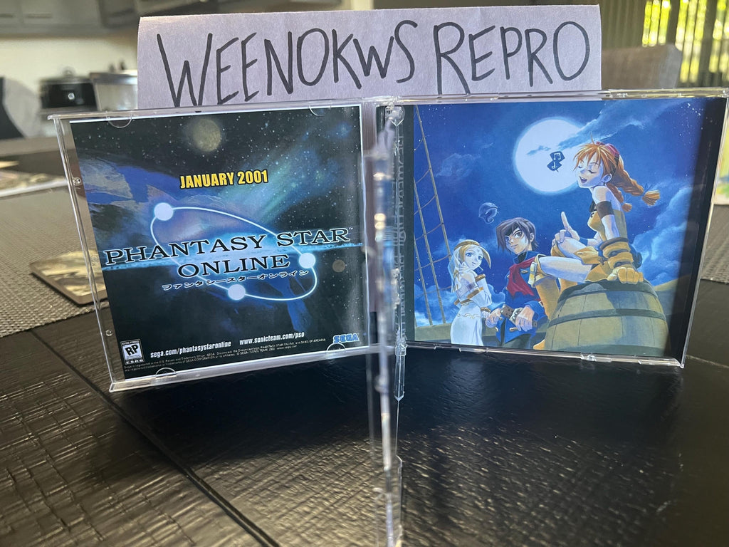 Skies of Arcadia REPRODUCTION CASE No Disc Dreamcast Double Disc Case
