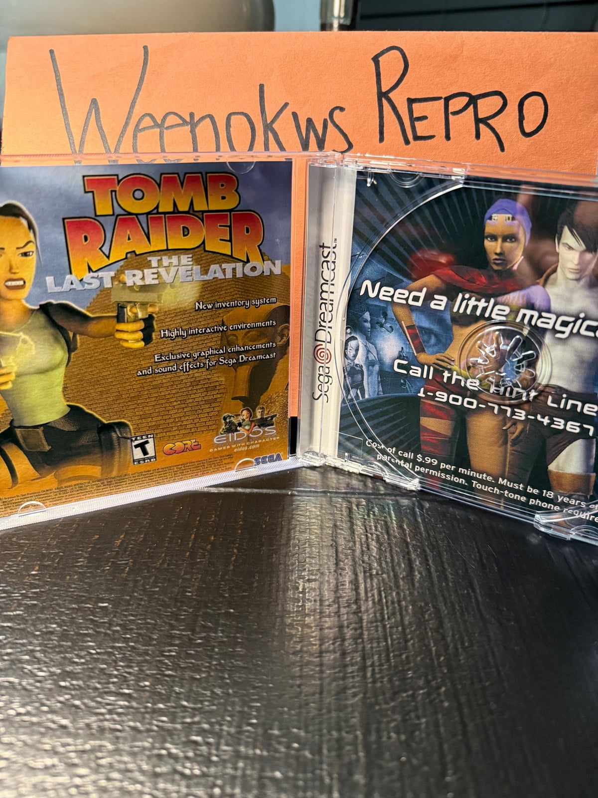Omikron The Nomad Soul REPRODUCTION CASE No Disc! Dreamcast