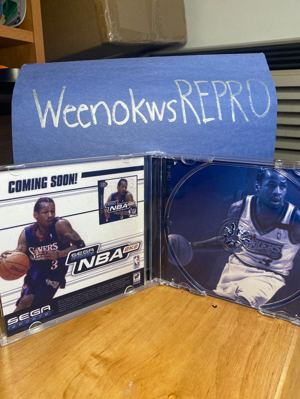 NBA 2k1 REPRODUCTION CASE No Disc Dreamcast