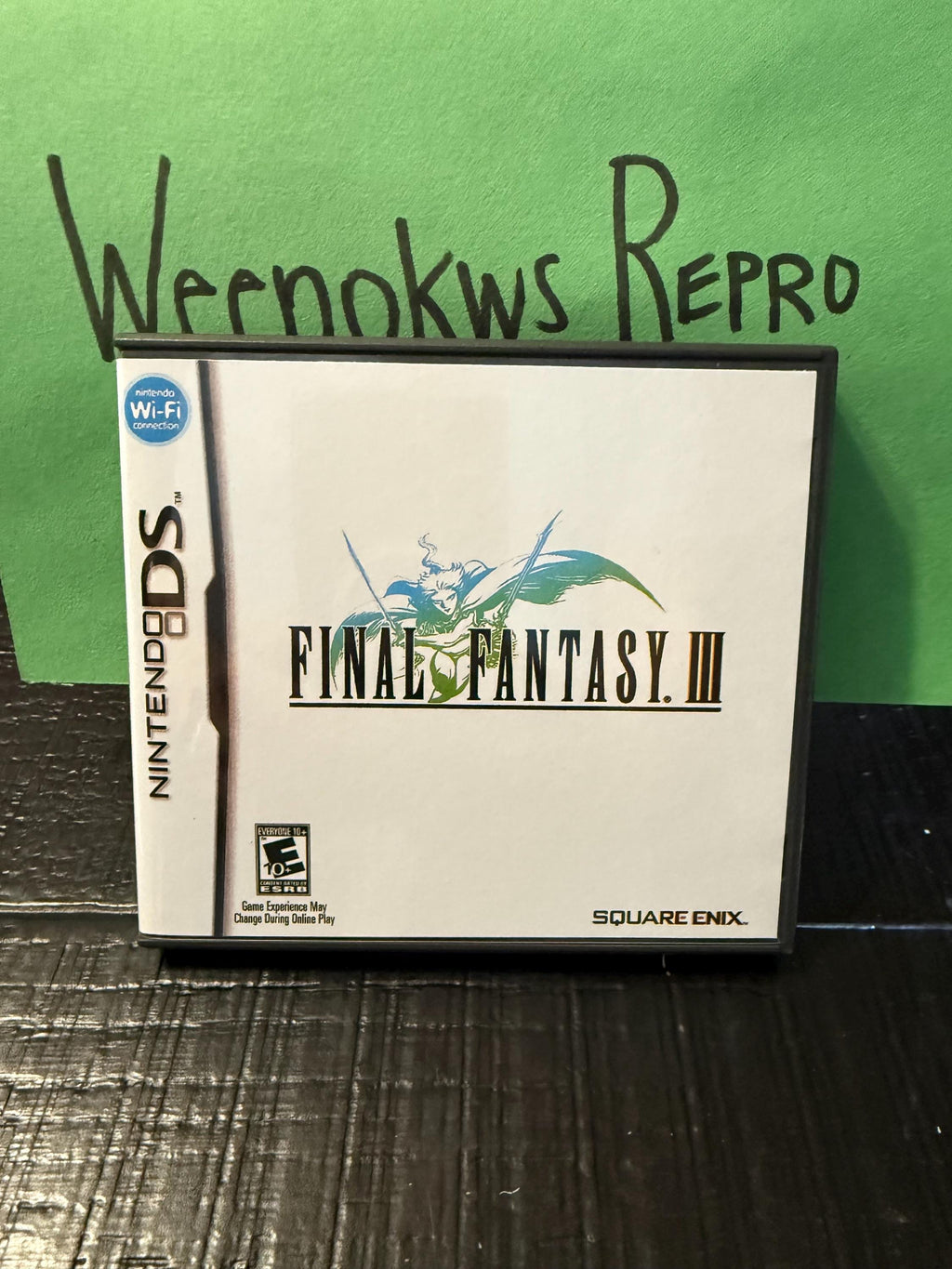 Final Fantasy III 3 FF3 REPLACEMENT CASE No Game! Nintendo Ds