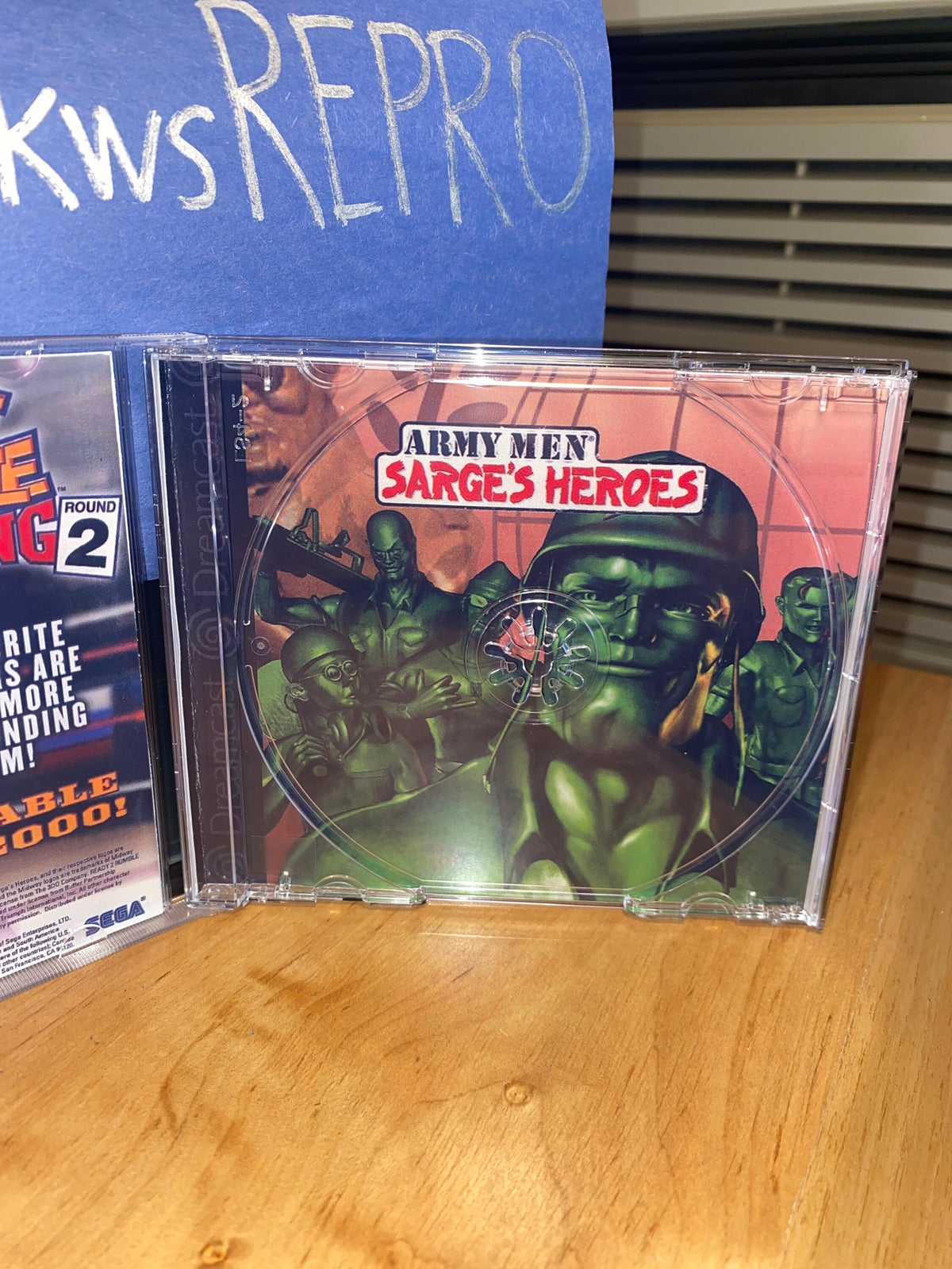 Army Men Sarge’s Heroes REPRODUCTION CASE No Disc Dreamcast