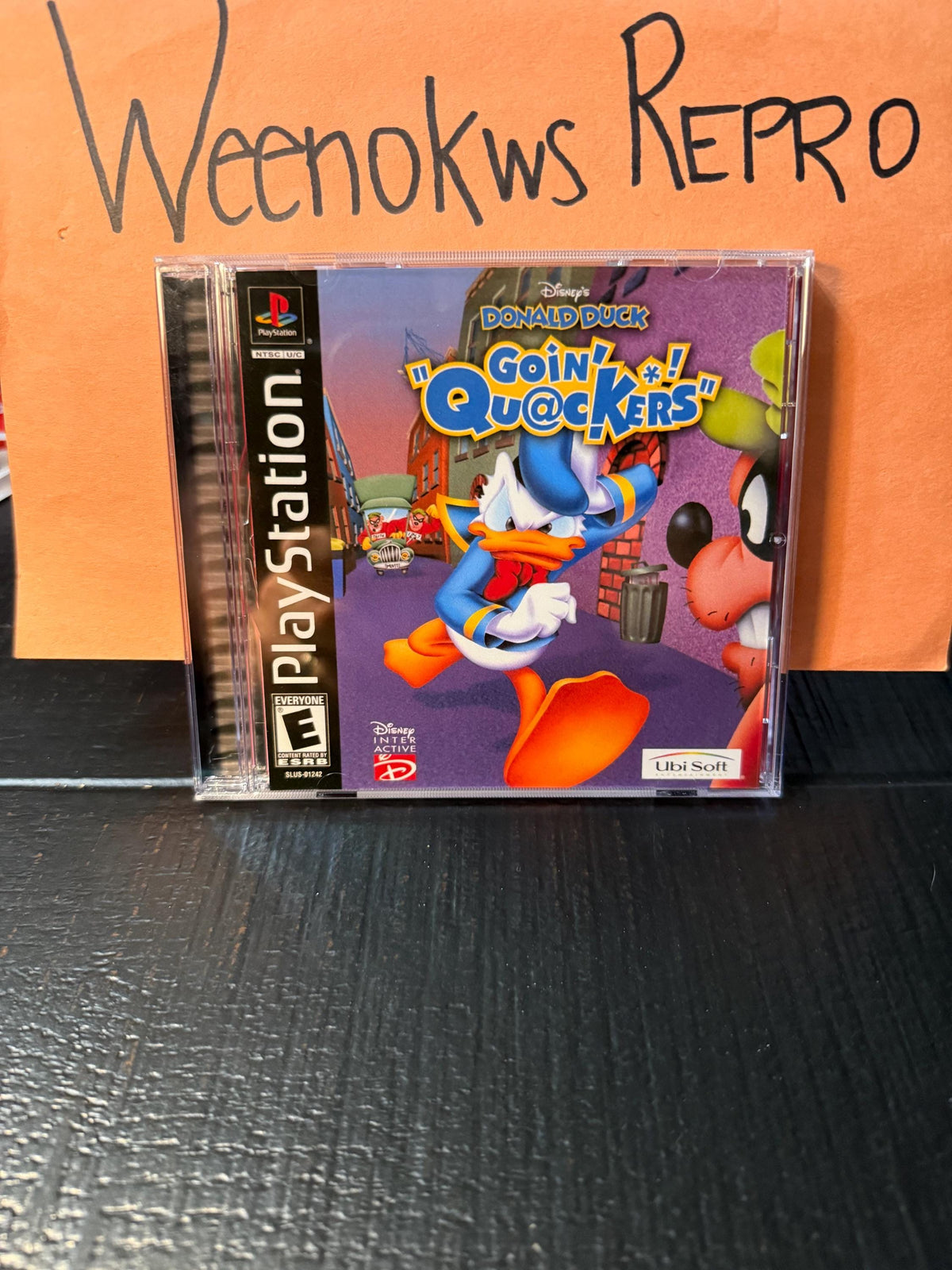 Donald Duck Goin Quackers REPLACEMENT CASE No Disc ps1