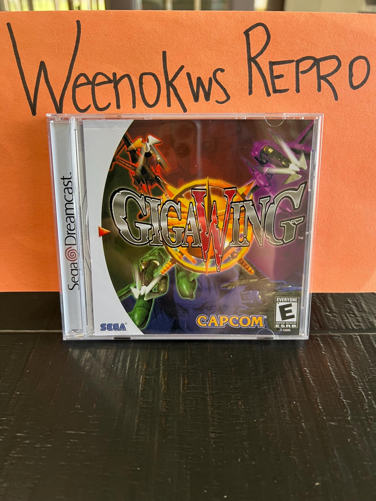 Gigawing 1 REPRODUCTION CASE No Disc! Dreamcast