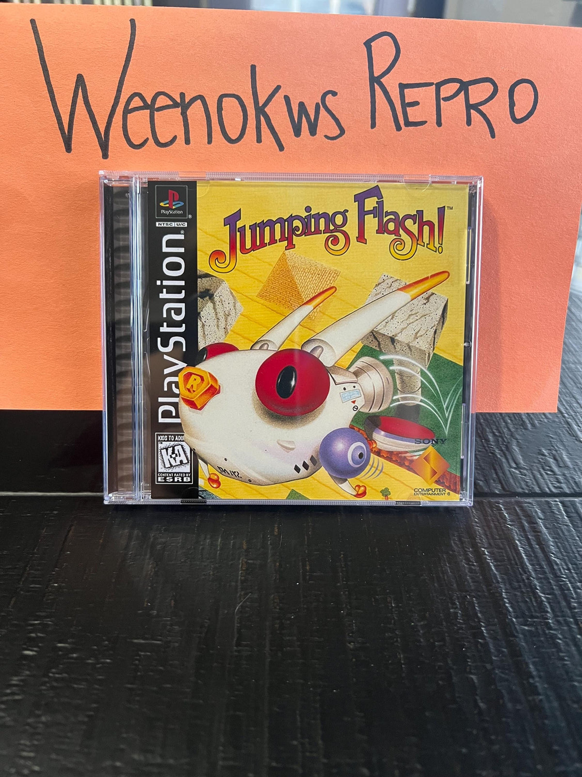 Jumping Flash ! REPLACEMENT CASE No Disc ps1