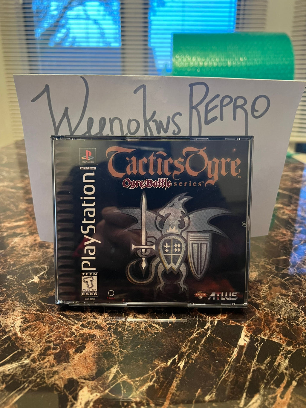 Tactics Ogre REPLACEMENT CASE No Disc! Ps1
