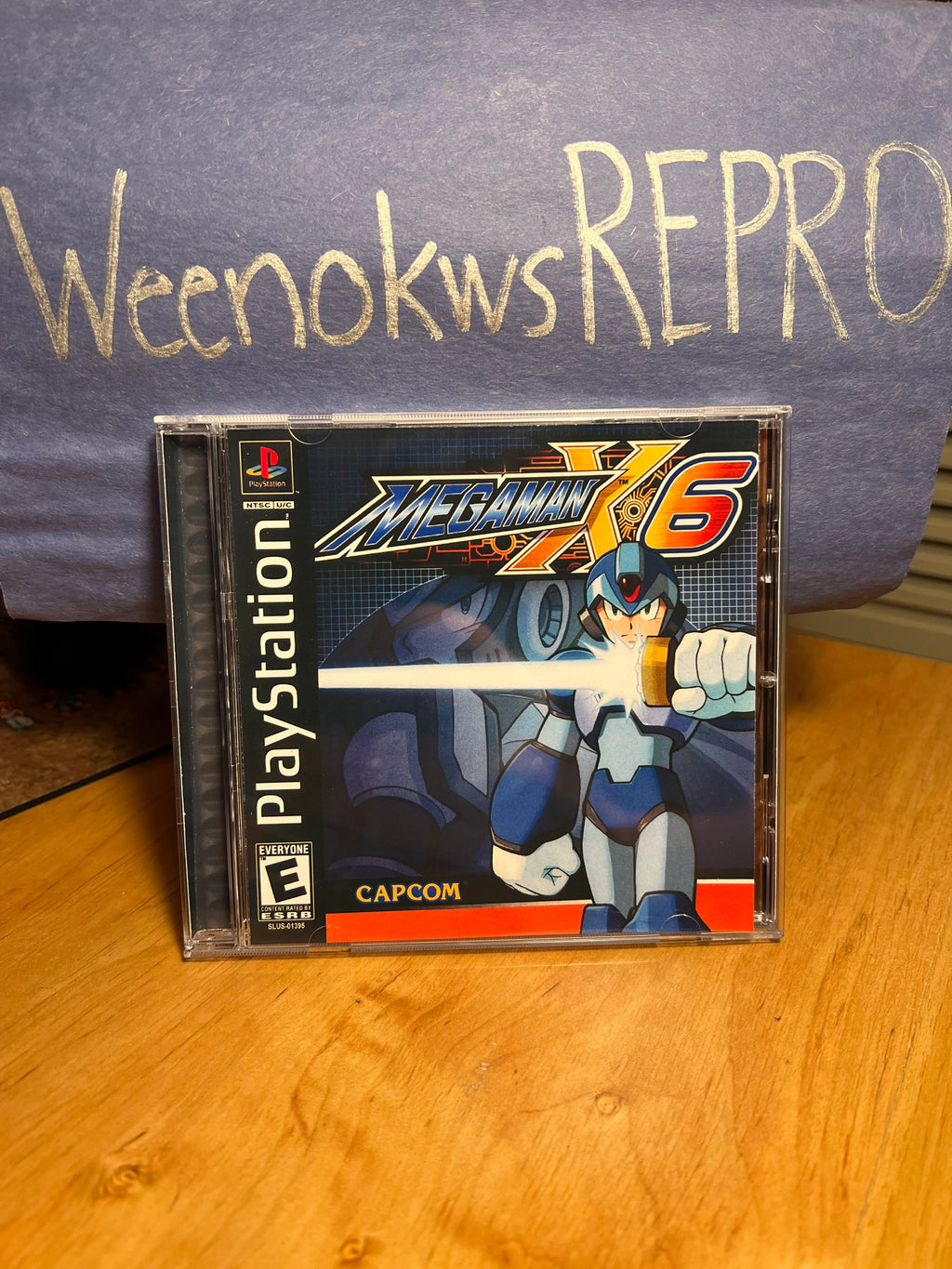 MegaMan X6 REPLACMENT CASE No Disc Ps1