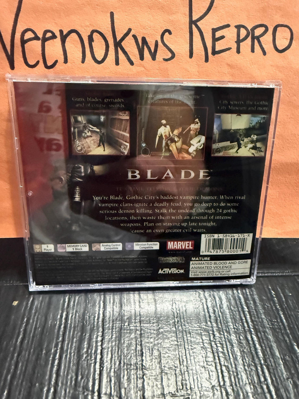 Blade REPLACMENT CASE No Disc ps1