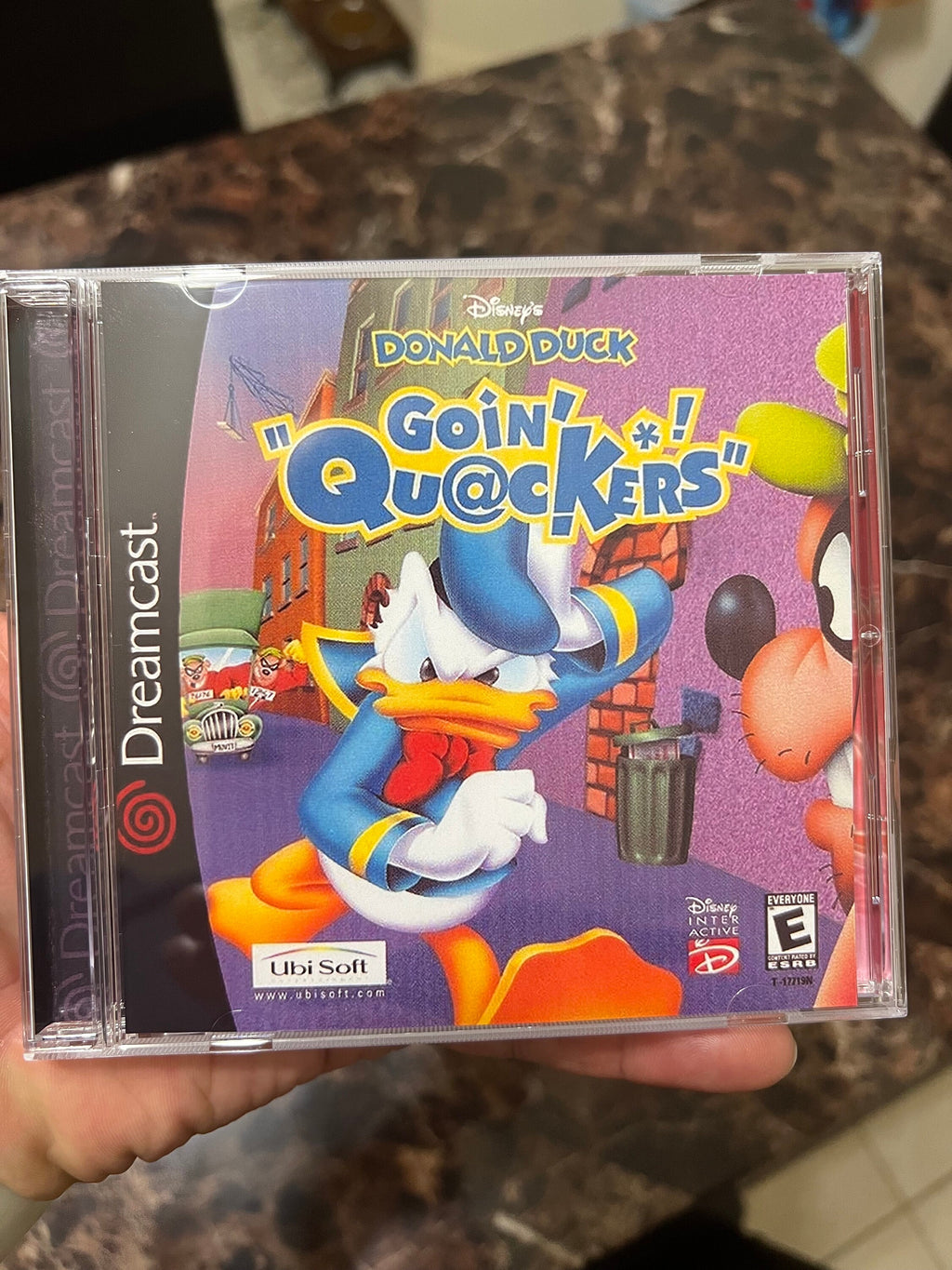 Donald Duck Goin Quackers  REPRODUCTION CASE No Disc Dreamcast