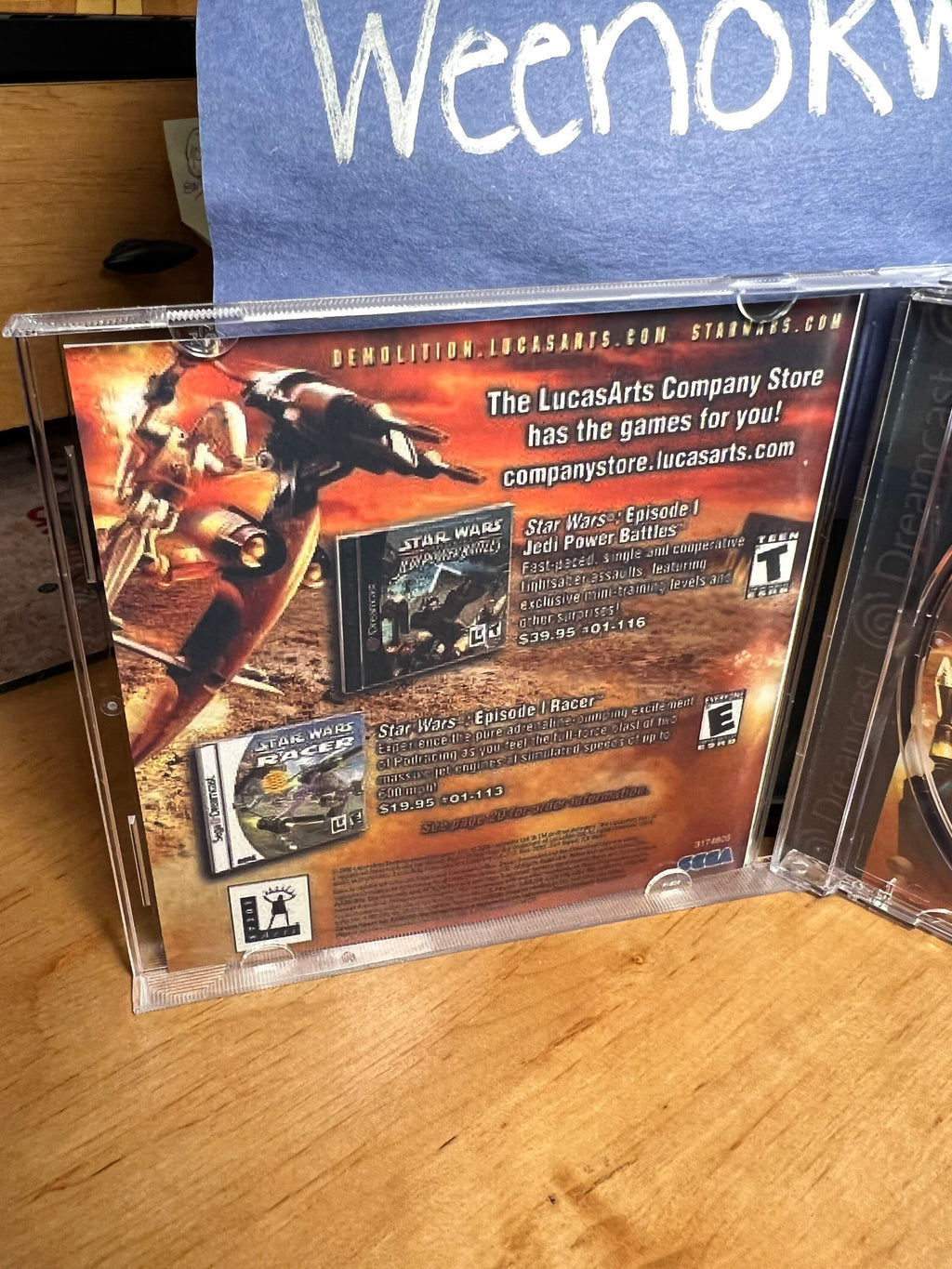 Star Wars Demolition REPRODUCTION CASE No Disc Dreamcast