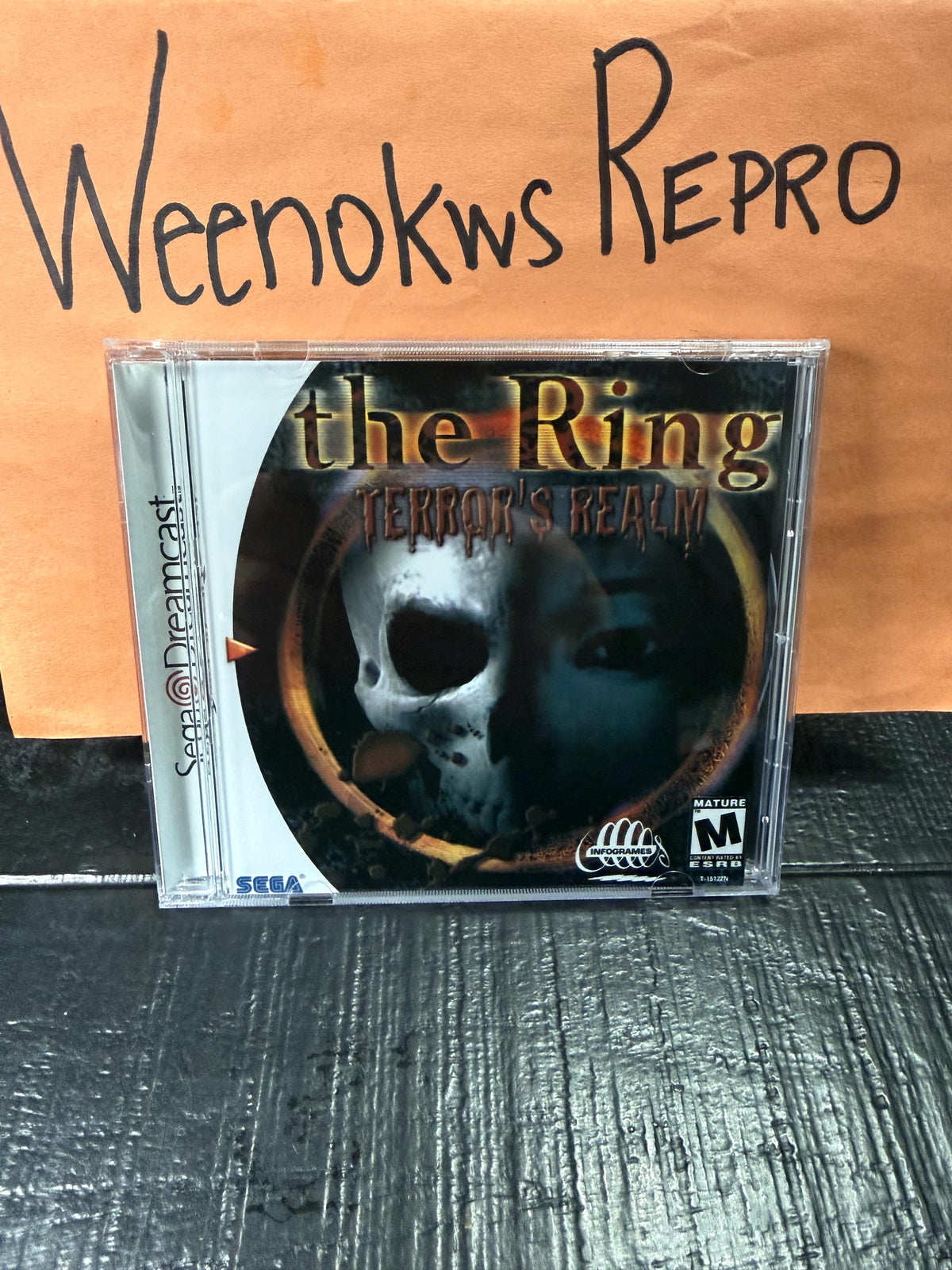 The Ring Terrors Realm REPRODUCTION CASE No Disc Dreamcast
