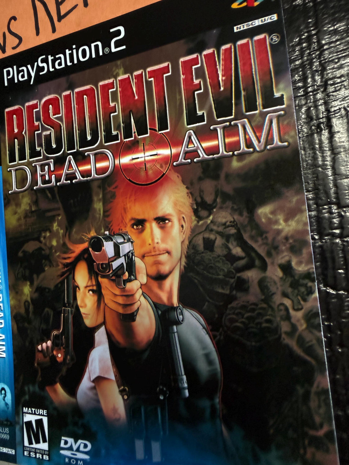 Resident Evil Dead Aim REPLACEMENT Art Only No Case! No Disc Ps2