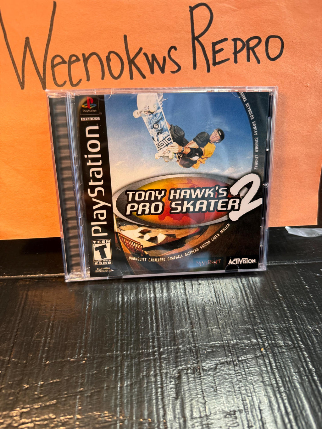 Tony Hawks pro skater 2 REPLACMENT CASE No Disc ps1