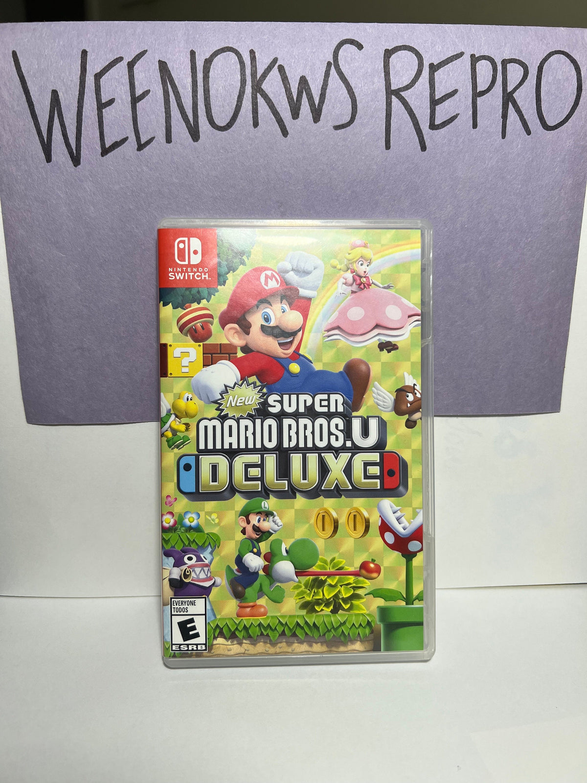 New Super Mario Bros. U Deluxe REPLACEMENT CASE No Game! Nintendo Switch