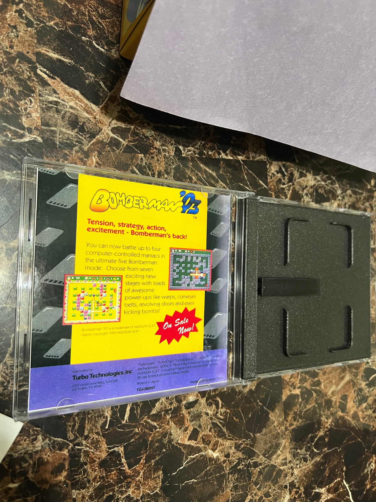 Bonk 3 Bonks Big Adventure REPRODUCTION Case No Game 3D Printed Turbo Grafx