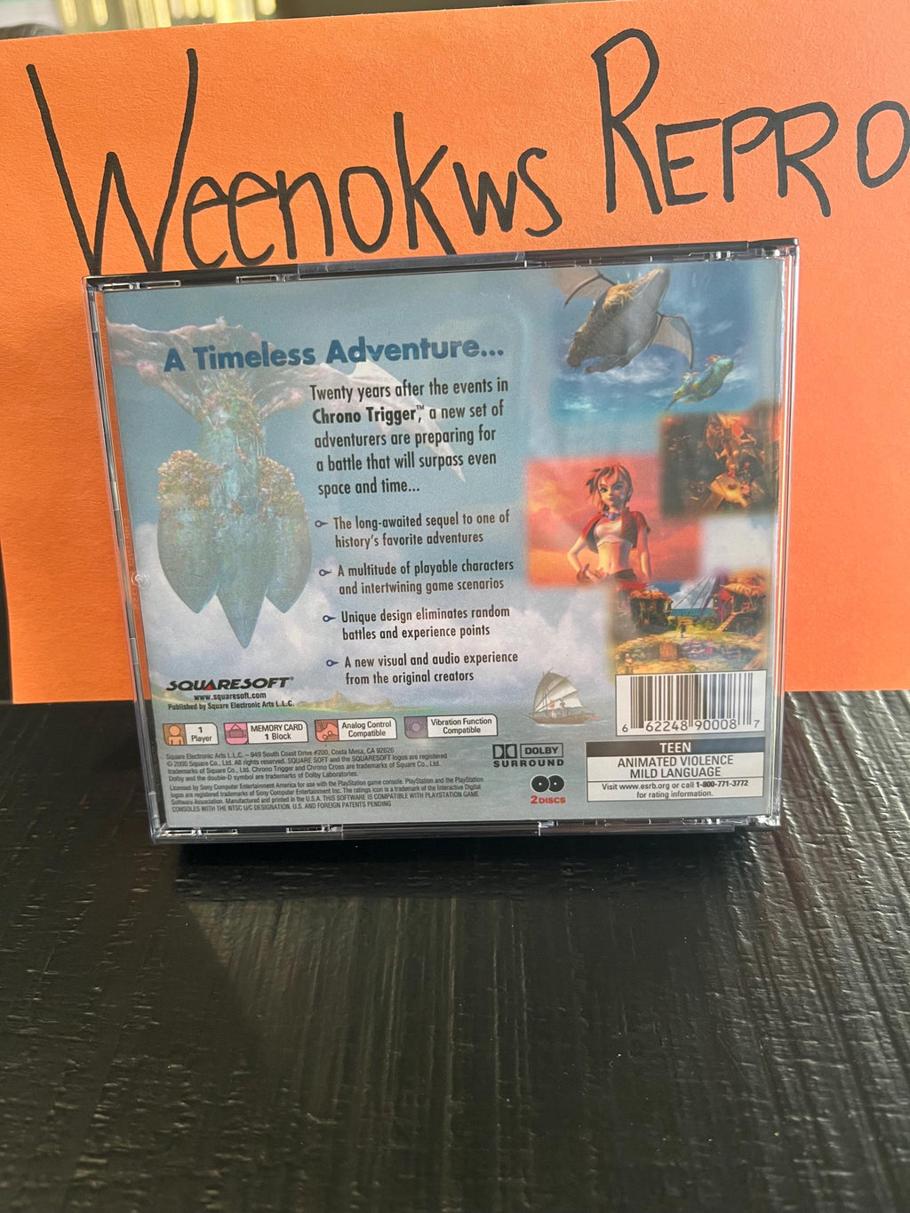 Chrono Cross REPLACMENT CASE No Disc ps1