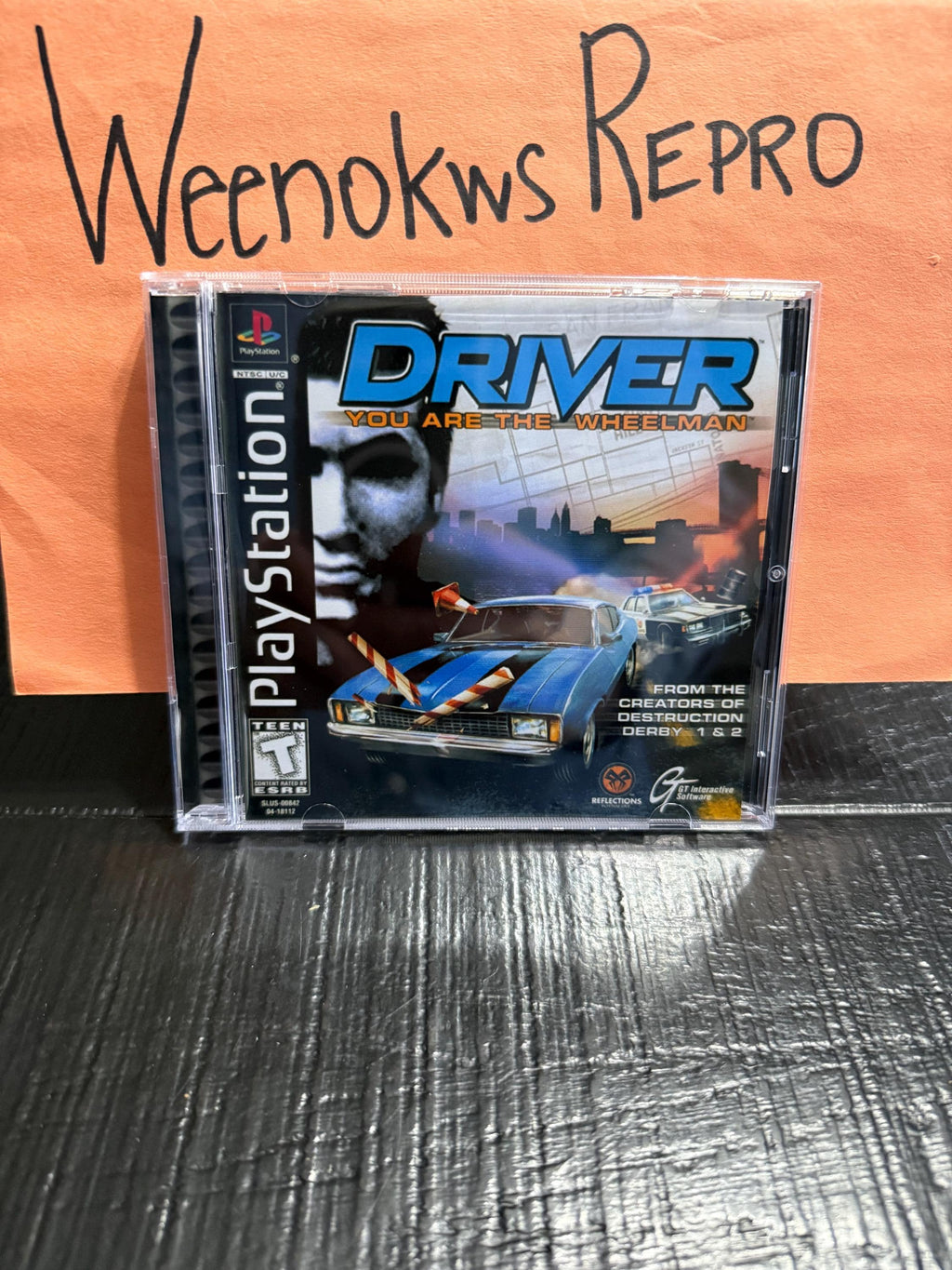 Driver 1 REPLACMENT CASE No Disc ps1
