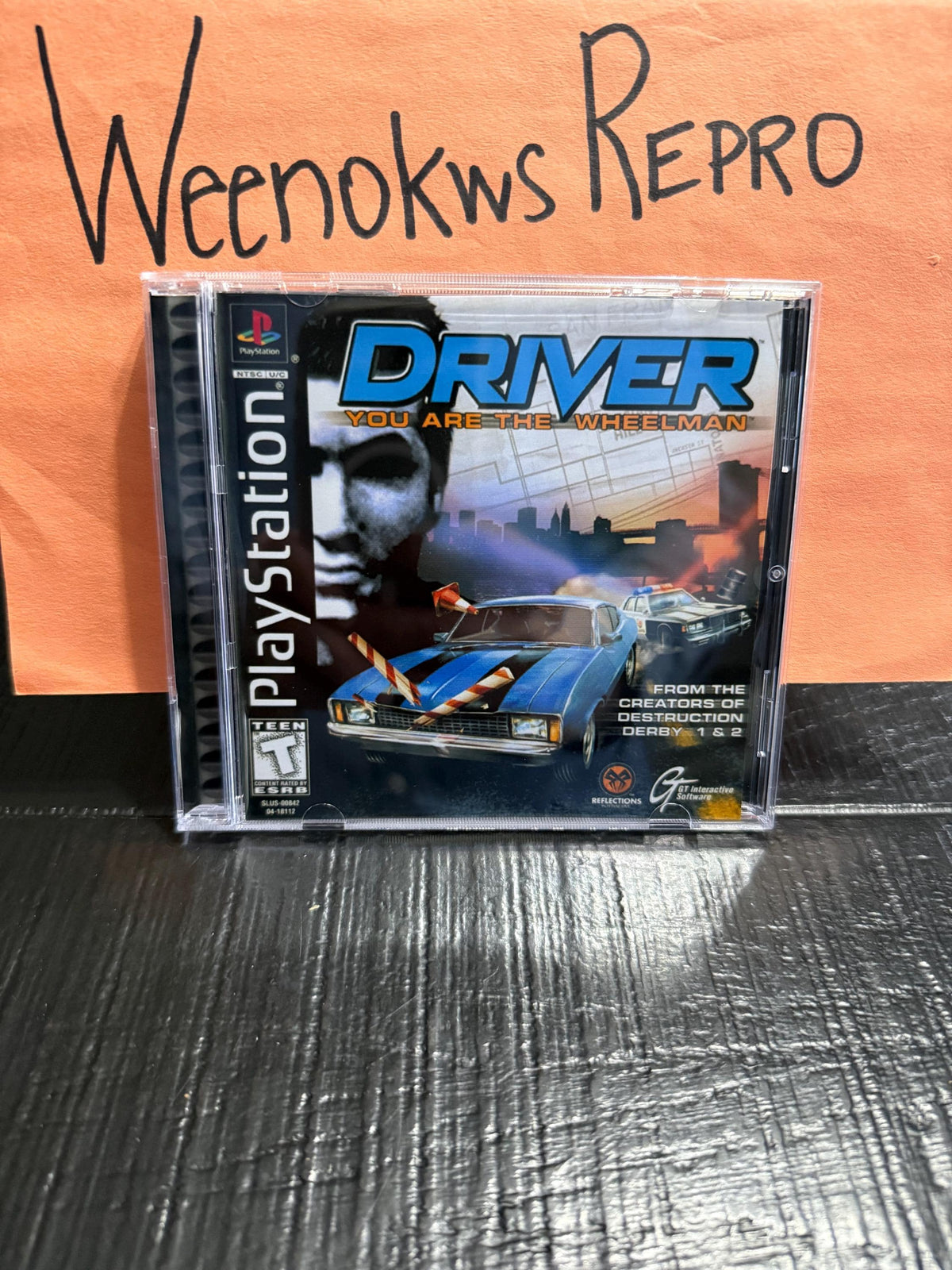 Driver 1 REPLACMENT CASE No Disc ps1