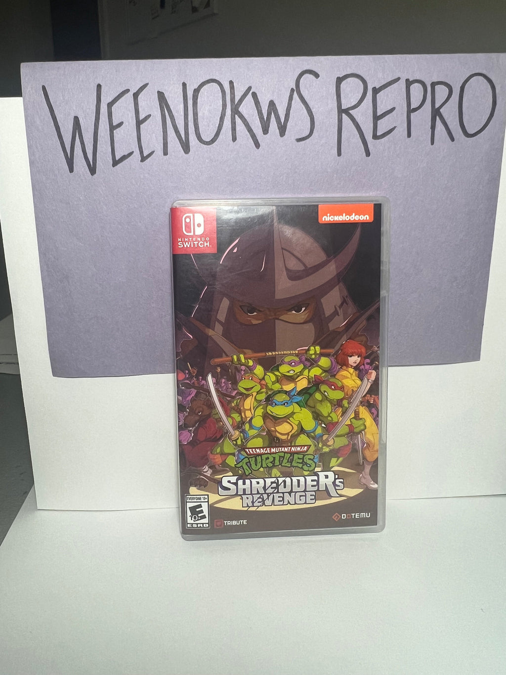 Teenage Mutant Ninja Turtles Shredder’s Revenge REPLACEMENT CASE No Game! Nintendo Switch