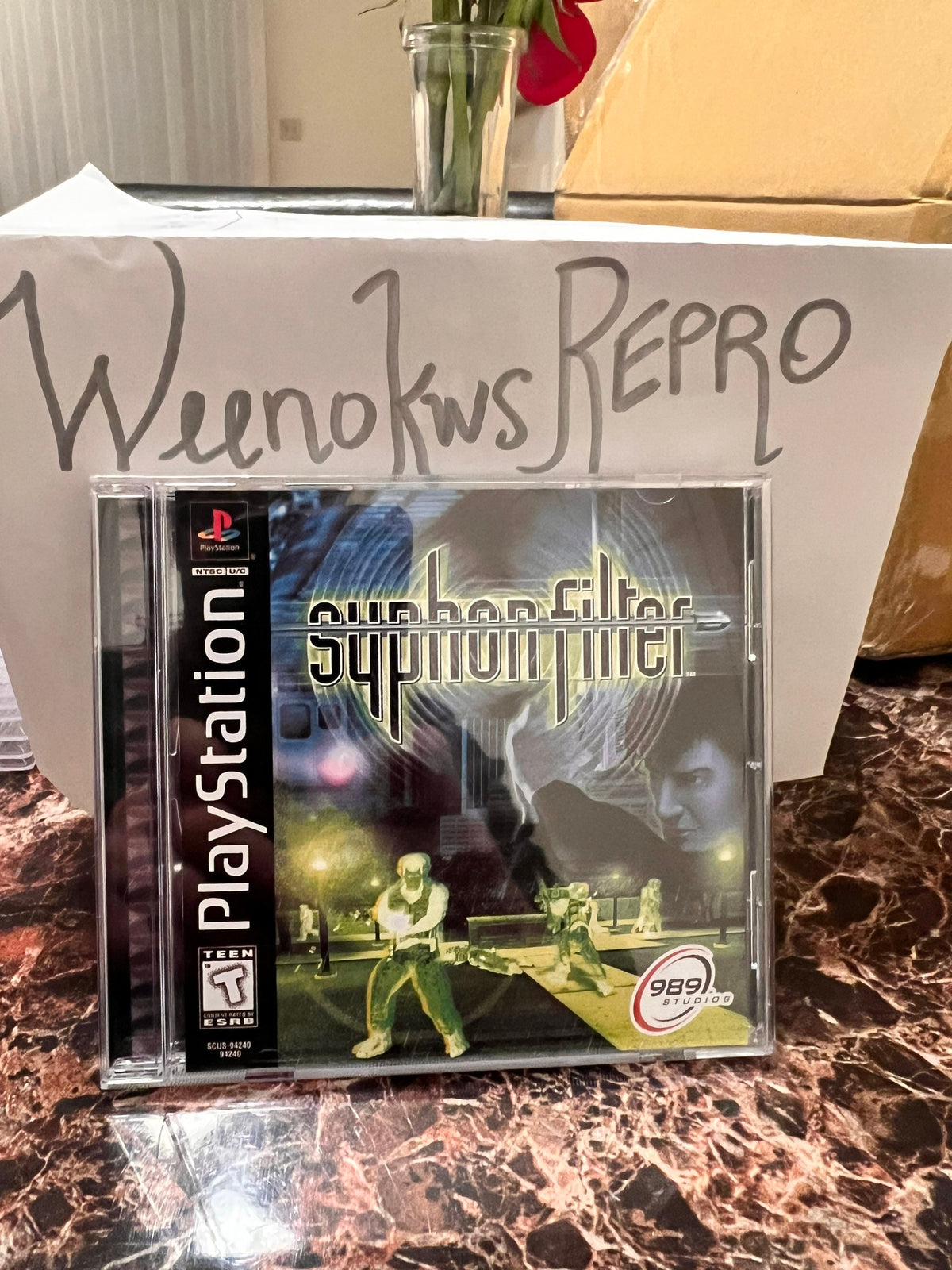 Syphon Filter 1 REPLACMENT CASE No Disc! Ps1