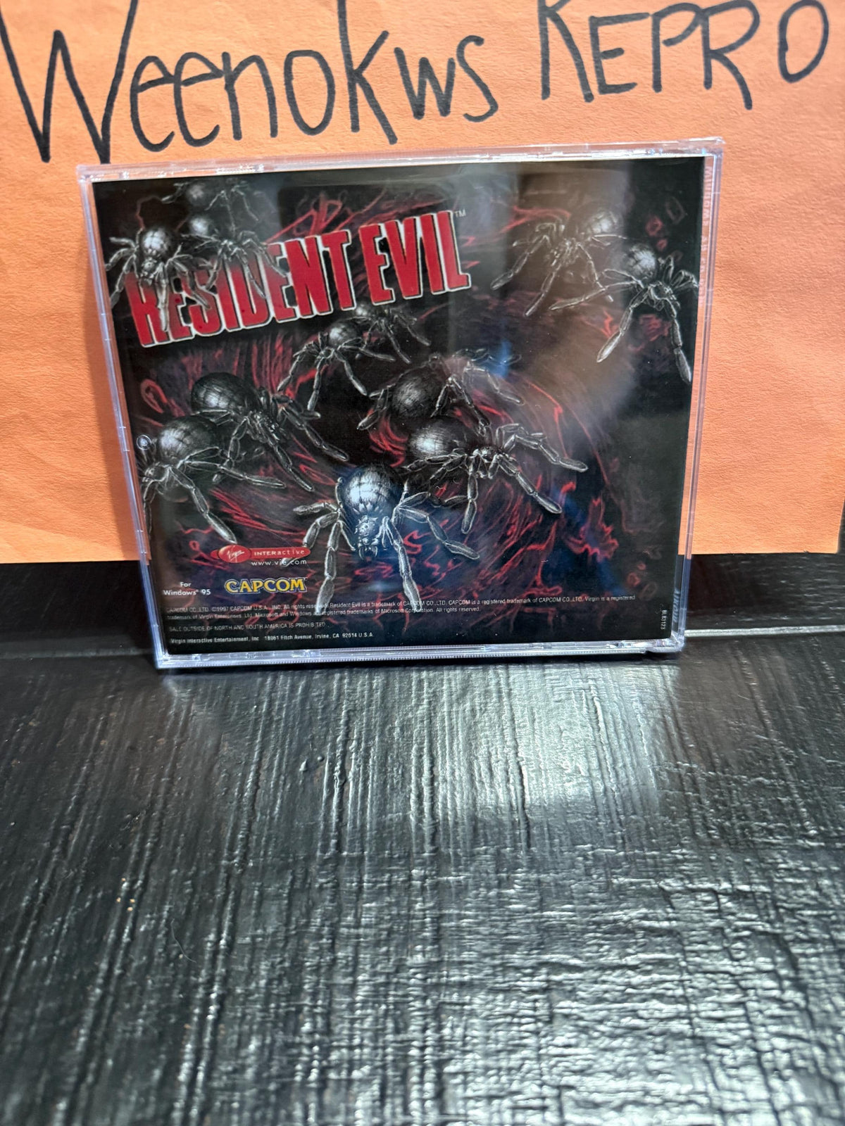 Resident Evil 1 PC version REPLACEMENT Case Only No Disc