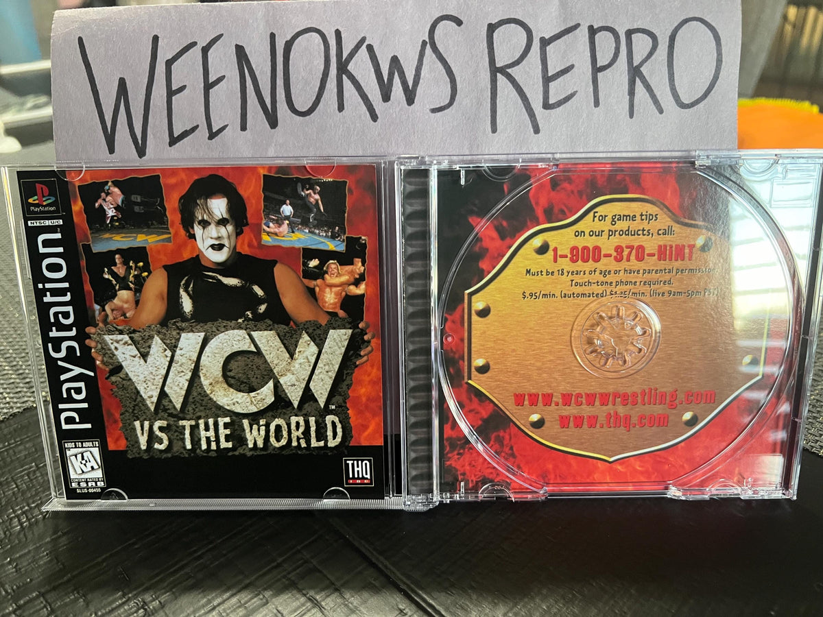 Wcw vs the World REPLACMENT CASE No Disc! Ps1