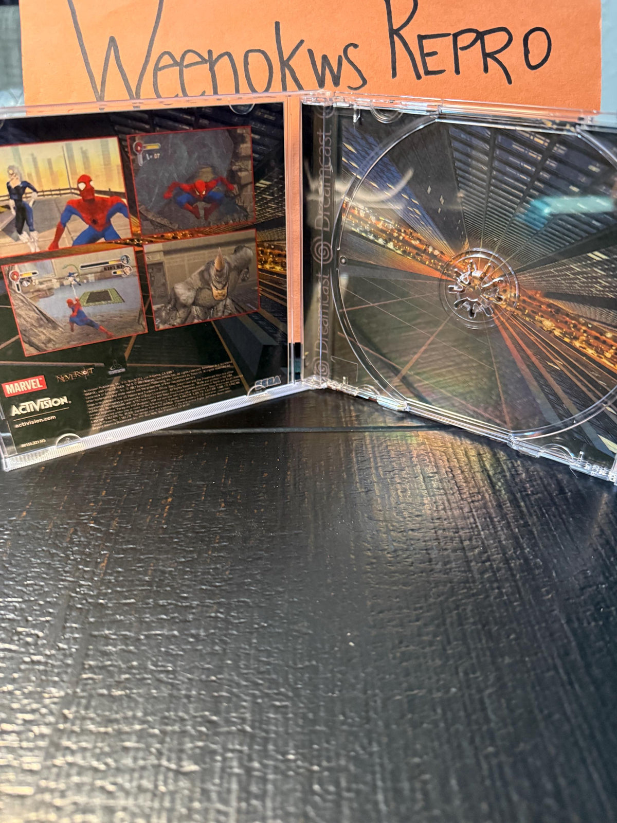 Spiderman Dreamcast REPRODUCTION Case No Game