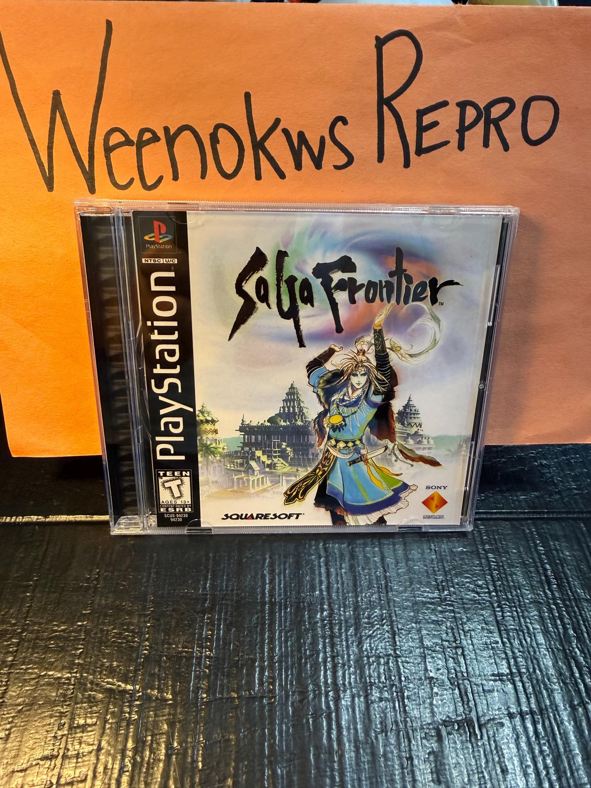 Saga Frontier 1 REPLACMENT CASE No Disc!! Ps1
