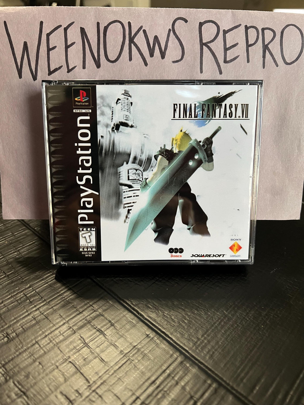 Final Fantasy VII 7 REPLACMENT CASE No Disc ps1