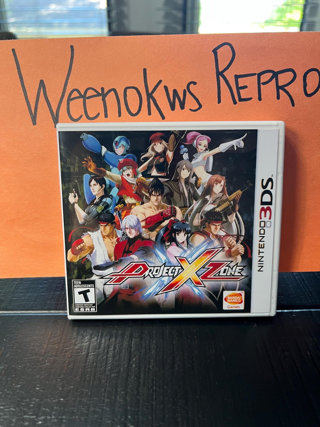 Project X Zone REPLACEMENT CASE No Game! Nintendo 3ds