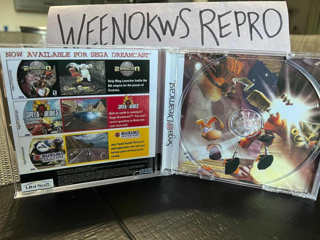 Rayman 2 The Great Escape REPRODUCTION CASE No Disc Dreamcast