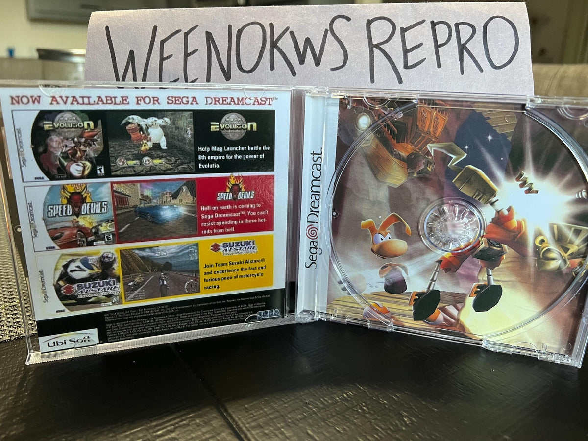 Rayman 2 The Great Escape REPRODUCTION CASE No Disc Dreamcast