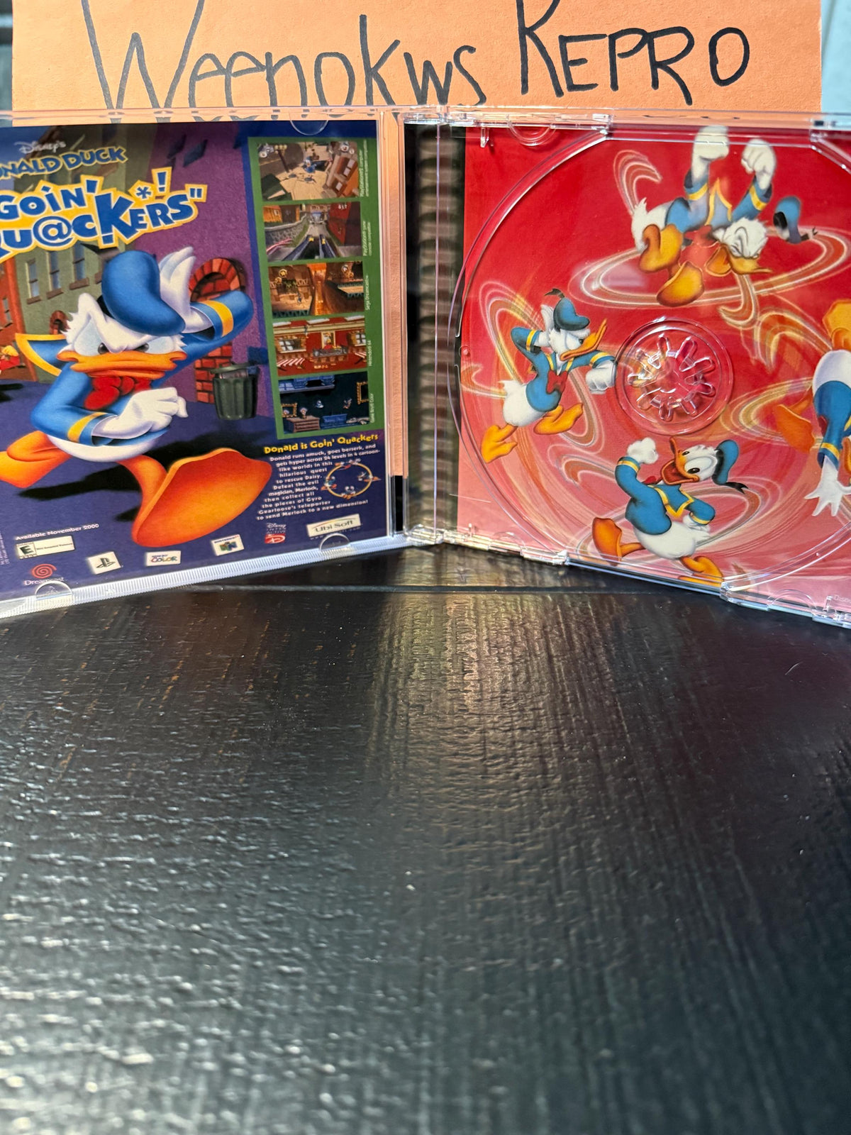 Donald Duck Goin Quackers REPLACEMENT CASE No Disc ps1