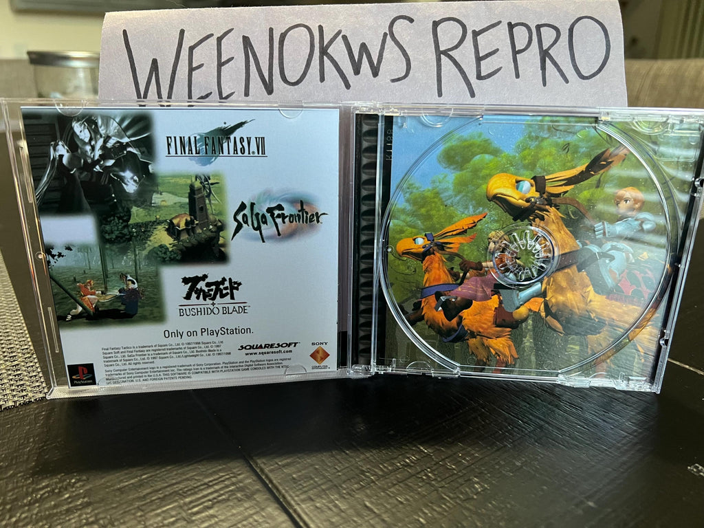 Final Fantasy Tactics REPLACMENT CASE No Disc ps1