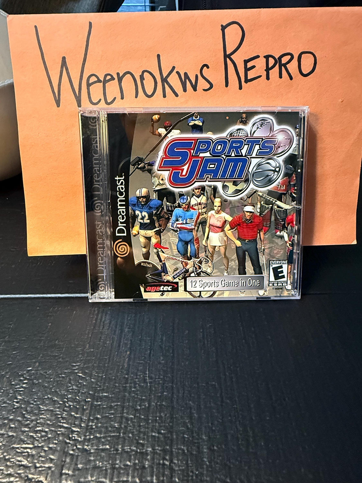 Sports Jam REPRODUCTION CASE No Disc Dreamcast