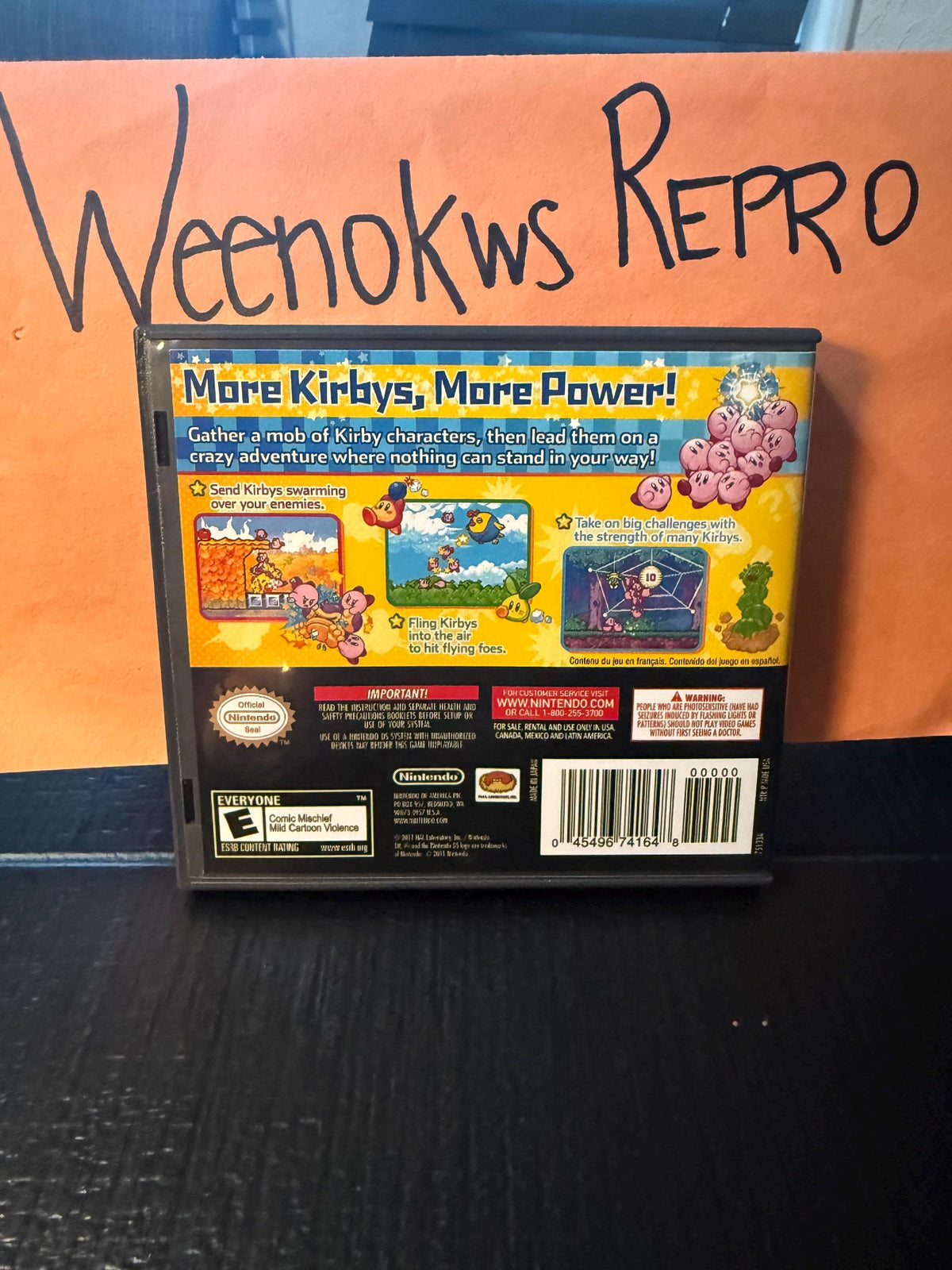 Kirby Mass Attack REPLACEMENT CASE No Game! Nintendo DS