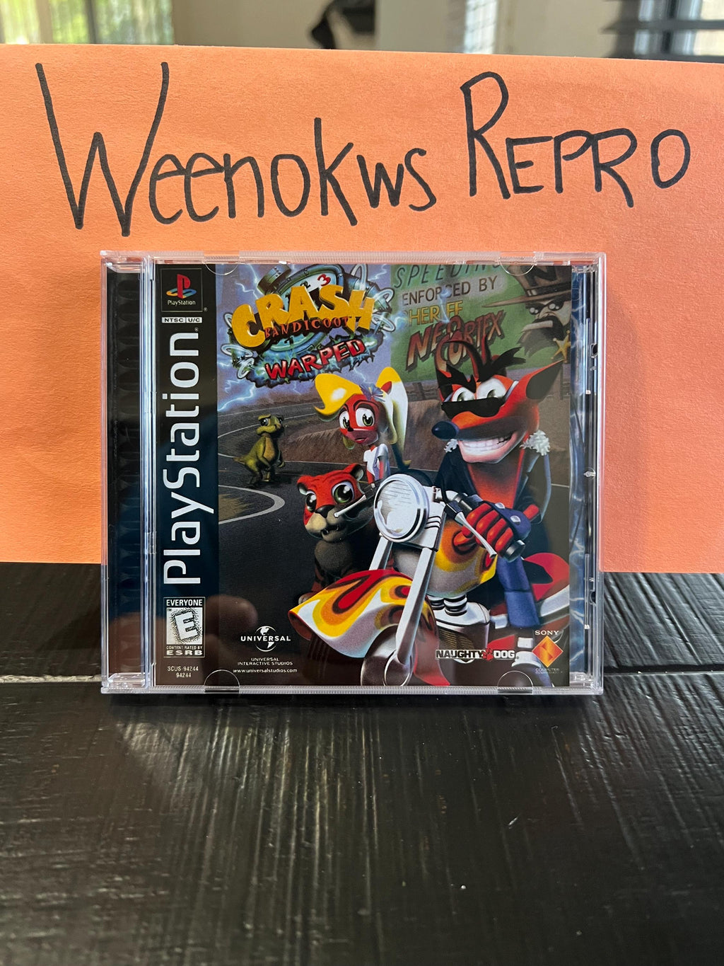 Crash Bandicoot 3 warped REPLACMENT CASE No Disc ps1