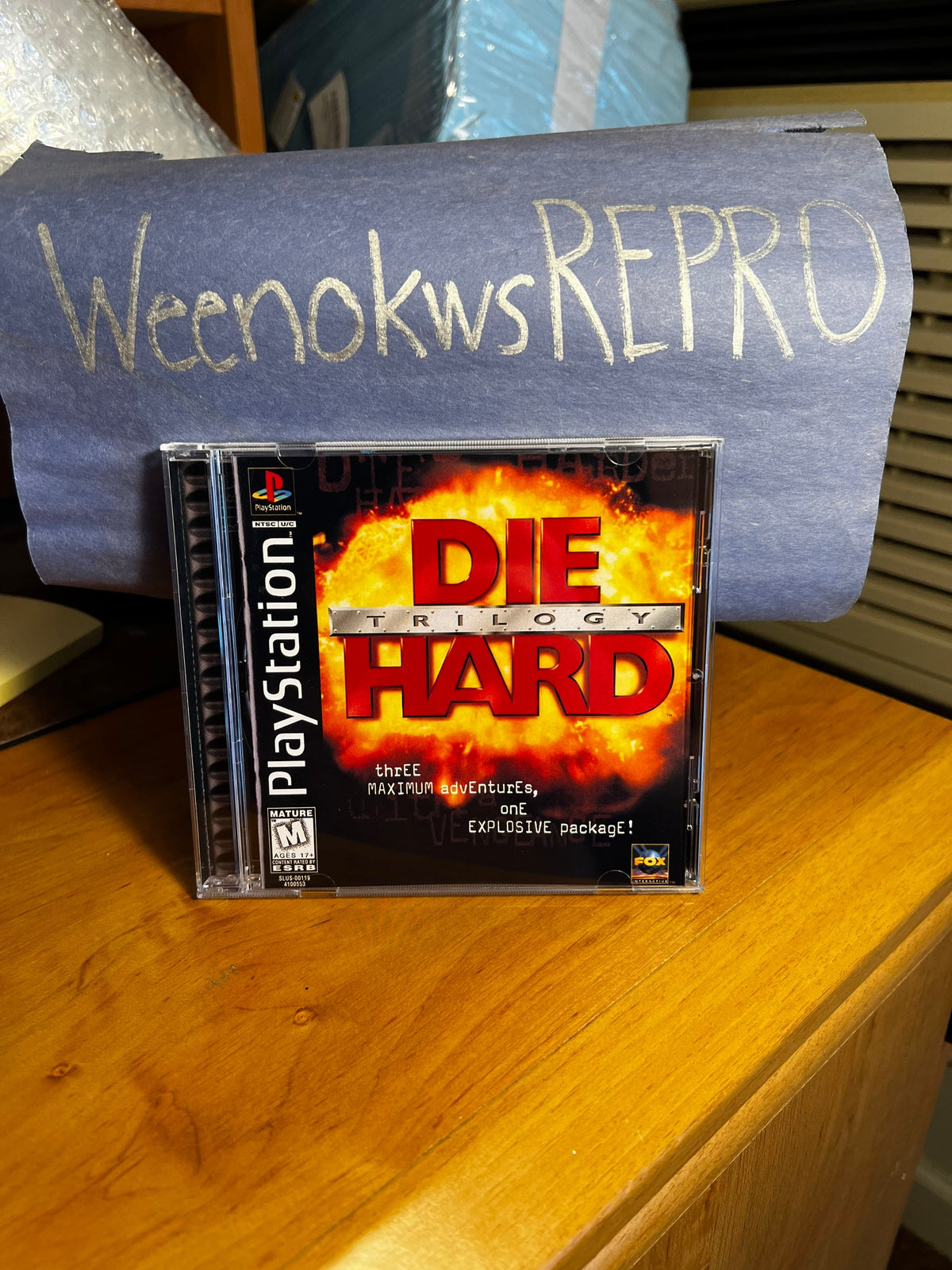 Die Hard Trilogy REPLACMENT CASE No Disc! Ps1