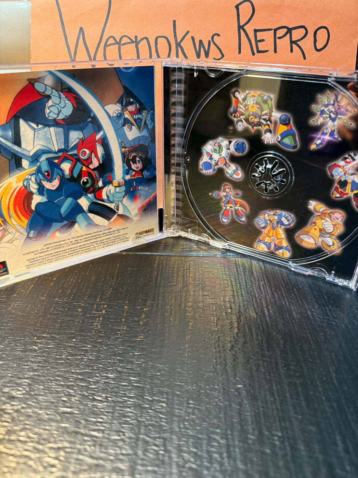MegaMan X 4 REPLACMENT CASE No Disc Ps1