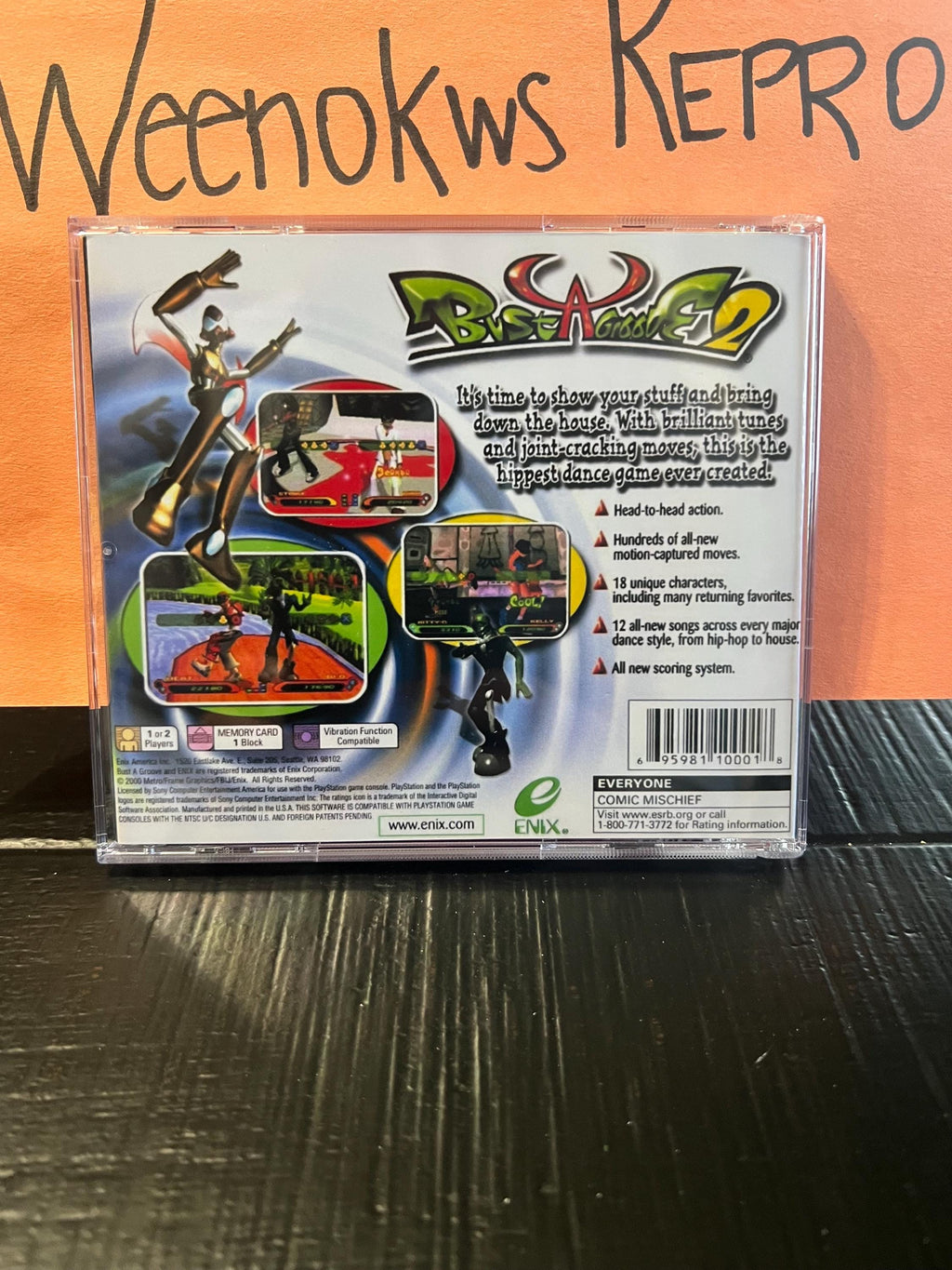 Bust a Groove 2 REPLACMENT CASE No Disc! Ps1