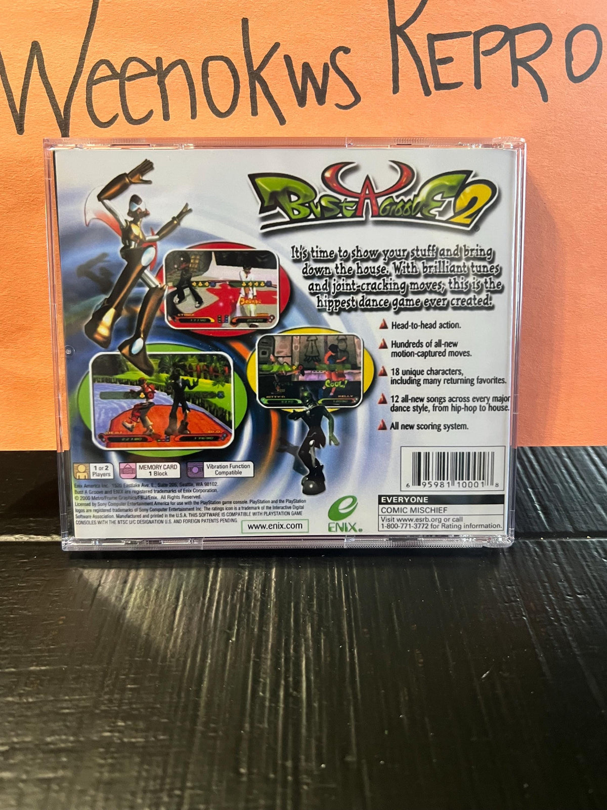Bust a Groove 2 REPLACMENT CASE No Disc! Ps1