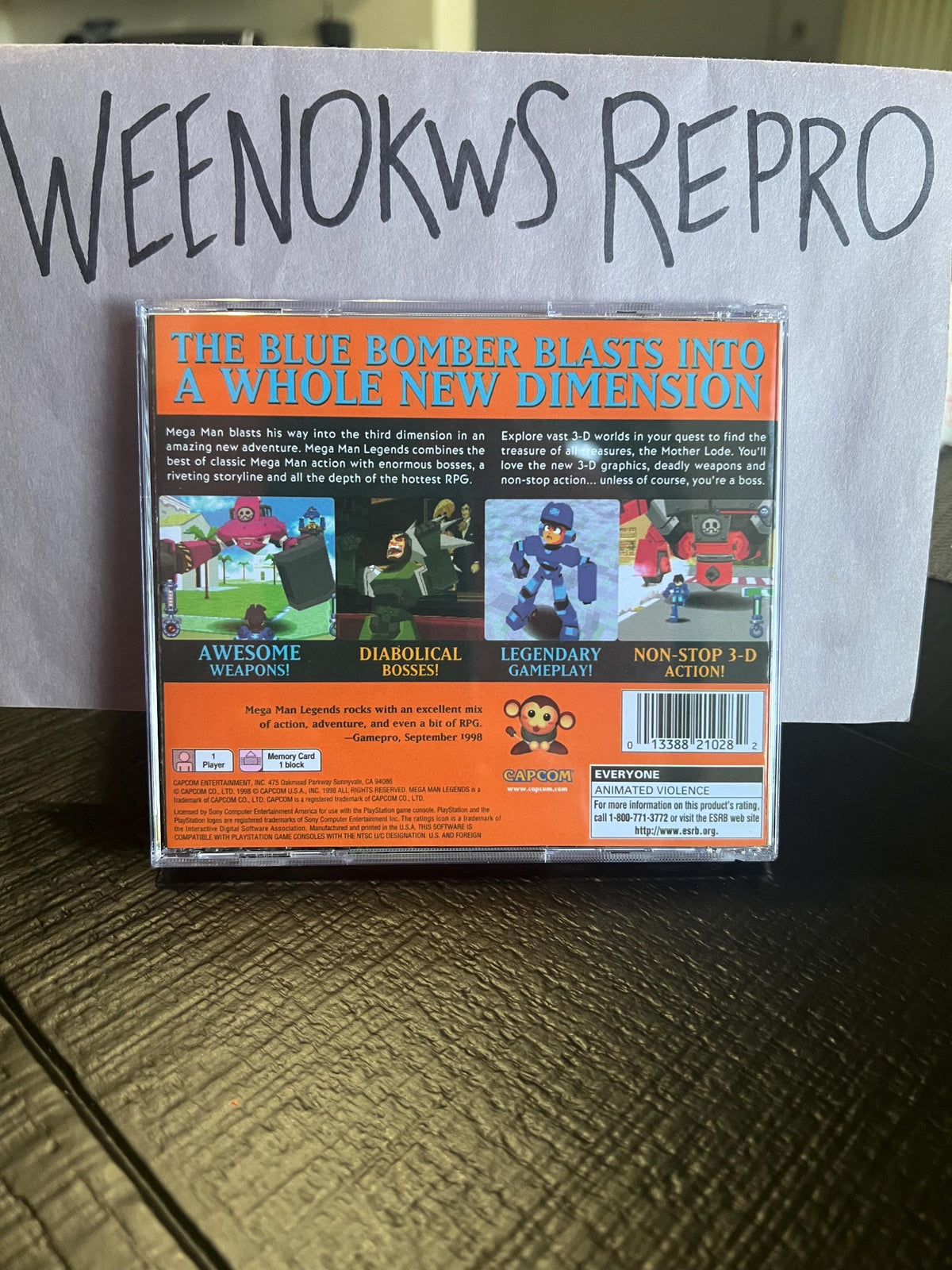 MegaMan Legends 1 REPLACMENT CASE No Disc ps1