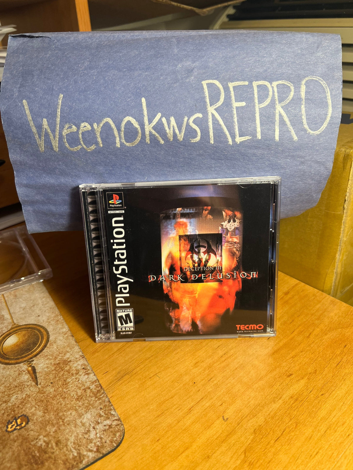 Deception III 3 Dark Delusion REPLACEMENT CASE No Disc! Ps1