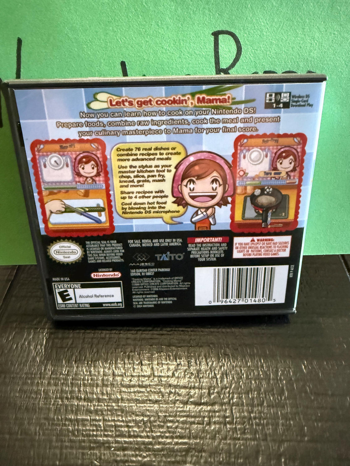 Cooking Mama REPLACEMENT CASE No Game! Nintendo Ds