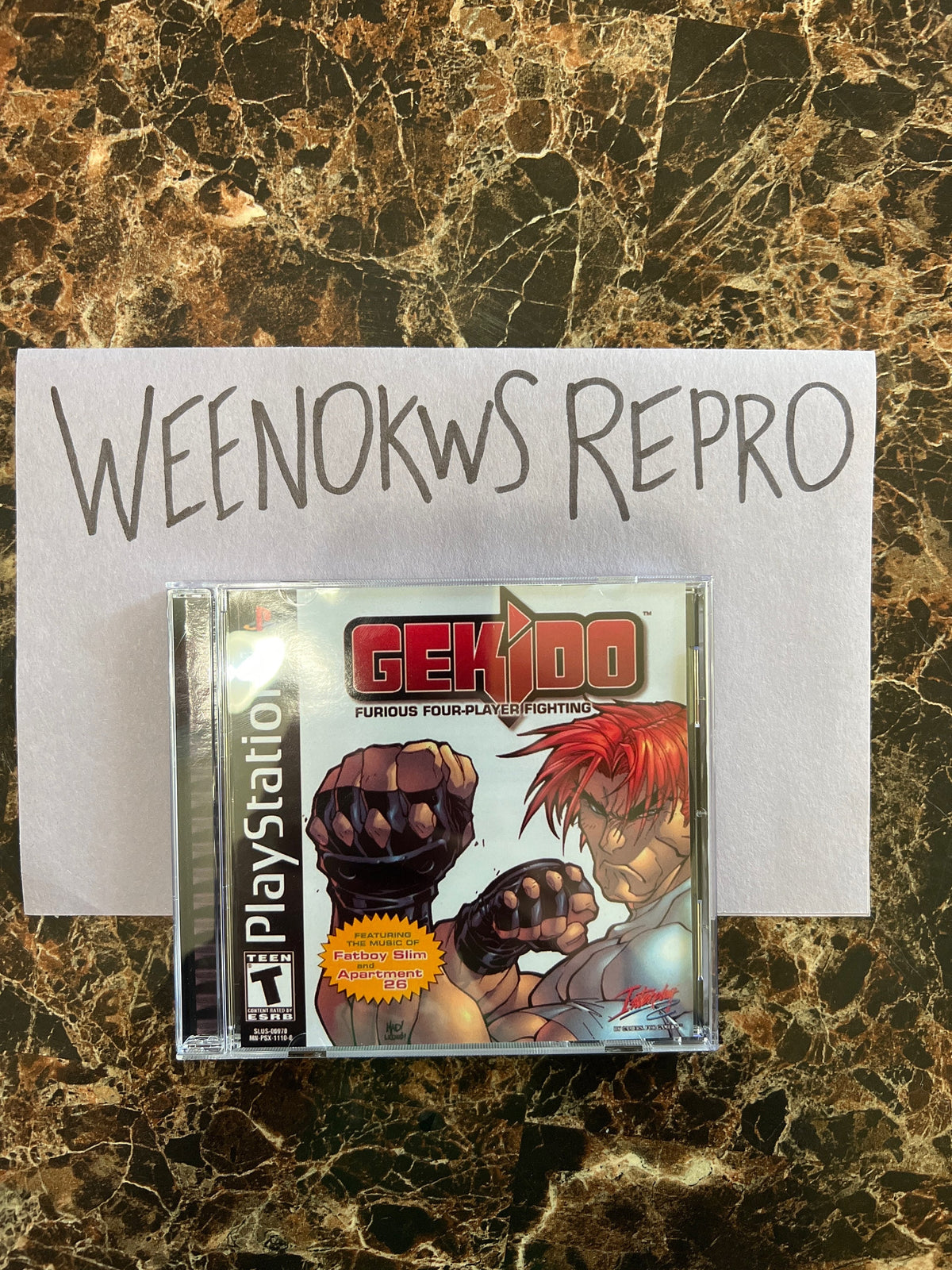 Gekido REPLACMENT CASE No Disc! Ps1