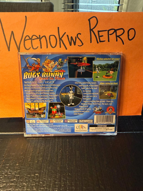 Bugs Bunny Lost in Time REPLACMENT CASE No Disc ps1
